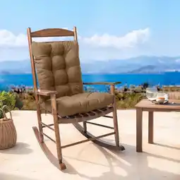 Walmart CJC Assorted Rocking Chair Cushions Outdoor Seating, High Back 2 Pack offer