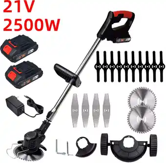Walmart Paddsun Cordless Weed Wacker, 21V Lawn Mower with 2000mAh Battery offer