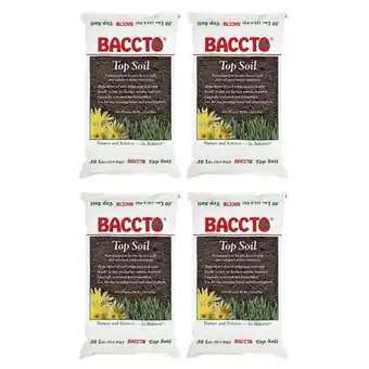 Walmart Michigan Peat 1550P Baccto Top Soil with Reed Sedge, & Sand, 50 Lb (4 Pack) offer