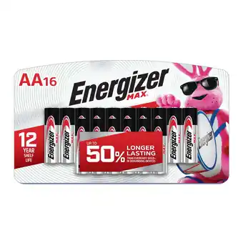 Walmart Energizer MAX AA Batteries (16 Pack), Double A Alkaline Batteries offer