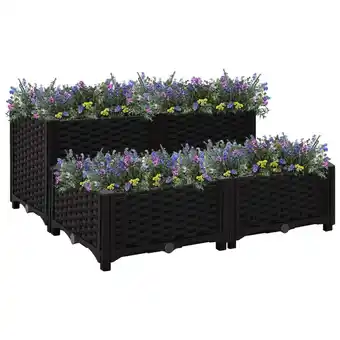 Walmart vidaXL Raised Bed 31.5x31.5x15 Polypropylene offer