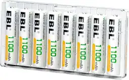 Walmart EBL 8 Pack AAA Ni-MH Rechargeable Batteries AAA Batteries ProCyco Technology Typical 1100mAh, 1.2V offer