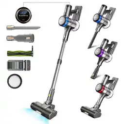 Walmart INSE Cordless Vacuum with 450W Brushless Motor, Stick Vac Cleaner for Pet Hair Hardwood Floor Carpet offer