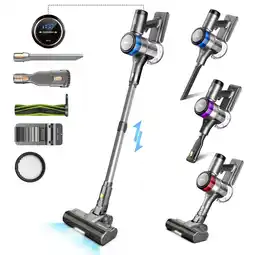 Walmart INSE Cordless Vacuum with 450W Brushless Motor, Stick Vac Cleaner for Pet Hair Hardwood Floor Carpet offer