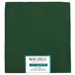 Walmart Waverly Inspirations Cotton 18 x 21 Fat Quarter Evergreen Fabric, 1 Each offer