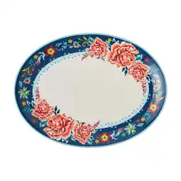 Walmart The Pioneer Woman Keepsake Floral Stoneware Serve Platter offer