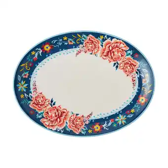Walmart The Pioneer Woman Keepsake Floral Stoneware Serve Platter offer