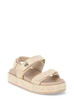 Walmart Madden NYC Women’s Raffia Flatform Sandals with Adjustable Straps offer