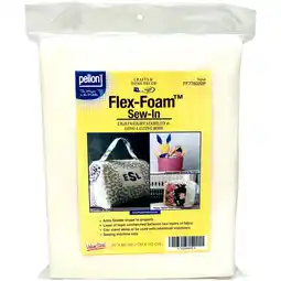 Walmart Pellon Flex Foam Sew-in Fabric 20 x 60 Precut Package, off-White offer