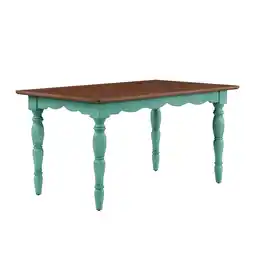 Walmart The Pioneer Woman Dining Table Made With Solid Wood Frame, Teal offer