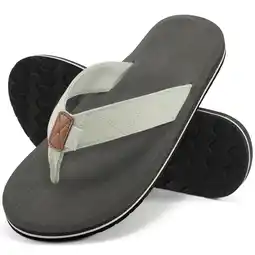 Walmart Ecetana Men's Flip Flops Beach Thong Sandals Comfortable Outdoor Slippers offer