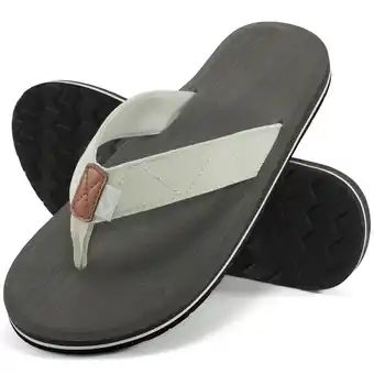 Walmart Ecetana Men's Flip Flops Beach Thong Sandals Comfortable Outdoor Slippers offer