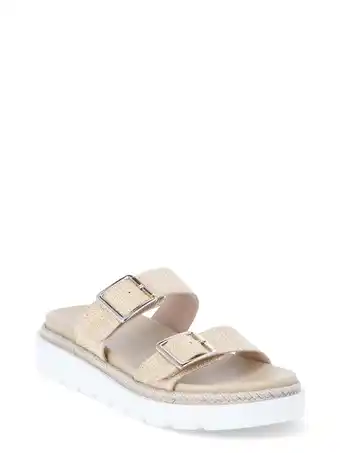 Walmart Madden NYC Women’s Flatform Two Strap Sandals offer