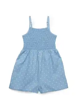 Walmart Wonder Nation Girls Smocked Romper, Sizes 4-18 & Plus offer