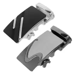 Walmart 2Pcs Mens New Belt Buckles Automatic Ratchet Buckle For 35 mm / 1.8 inch Leather Belt Waist Stra offer