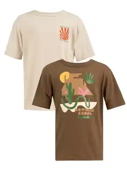 Walmart Wonder Nation Boy's Short Sleeve Elevated Graphic T-Shirt 2-Pack, Sizes 4-18 offer