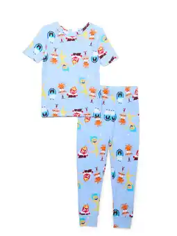 Walmart Inside Out 2 Girls Print Top and Joggers Sleep Set, Sizes 4-10 offer