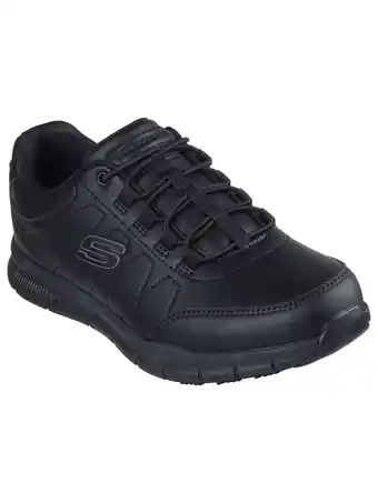 Walmart Skechers Work Men's Nampa Osil Slip Resistant Bungee Slip On Work Sneakers (Wide Width Available) offer