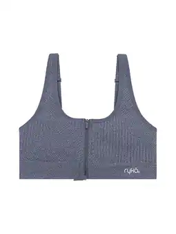 Walmart Ryka Women's Texture Zip Sports Bra, Sizes S-XL offer