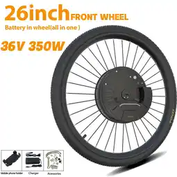 Walmart 36V 350W Electric Bicycle Conversion Kit with 7.2 Ah Battery 26'' Front Wheel (All in One ) offer