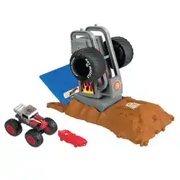 Walmart Hot Wheels Monster Trucks Bone Shaker Tire Press Challenge Playset with 1 Toy Truck offer