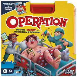Walmart Operation Electronic Board Game with All-in-One Carrying Case, Kids Games, 6+ offer