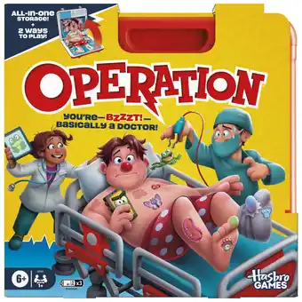 Walmart Operation Electronic Board Game with All-in-One Carrying Case, Kids Games, 6+ offer