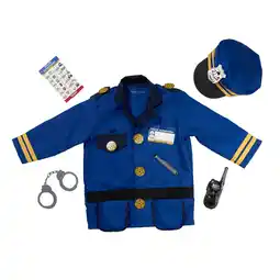 Walmart Melissa & Doug Police Officer Role Play Costume Dress-Up Set (8 Pcs) offer