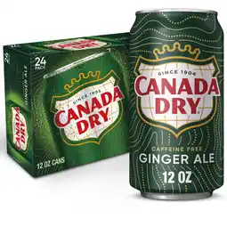 Walmart Canada Dry Ginger Ale, 12 fl oz, 24 pack offer