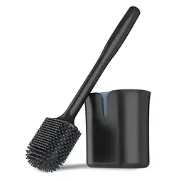 Walmart MR.Siga Toilet Brush and Holder, Wall Mounted Toilet Brush, Gray, 1 Pack,for Adult offer