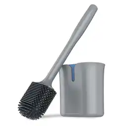 Walmart MR.Siga Toilet Brush and Holder, Wall Mounted Toilet Brush, Gray, 1 Pack,for Adult offer