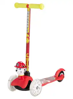 Walmart Paw Patrol Marshall Ride-N-Glide Buddies 3D Toddler Scooter, 3 Wheel Scooter for Kids Ages 3+, Red offer