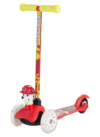 Walmart Paw Patrol Marshall Ride-N-Glide Buddies 3D Toddler Scooter, 3 Wheel Scooter for Kids Ages 3+, Red offer