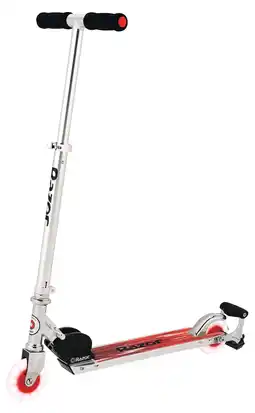 Walmart Razor Spark Ultra Folding Kick Scooter - Red, LED Light-up Wheels, Spark Bar, For Child Ages 8+ offer