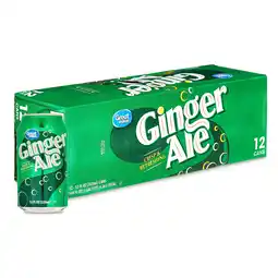 Walmart Great Value Ginger Ale Soda Pop, 12 fl oz, 12 Pack Cans offer