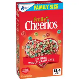 Walmart Fruity Cheerios, Heart Healthy Gluten Free Breakfast Cereal, Family Size, 18.4 oz offer