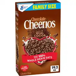 Walmart Chocolate Cheerios, Heart Healthy Gluten Free Breakfast Cereal, Family Size, 19.2 oz offer