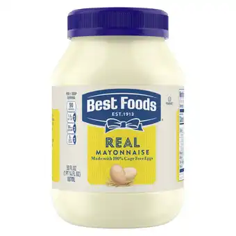 Walmart Best Foods Real Mayonnaise, Sandwich Spread Condiments, 30 fl oz Jar offer