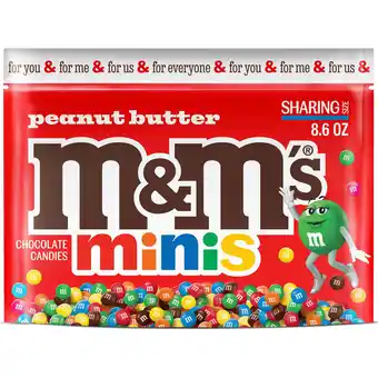 Walmart M&M's Minis Peanut Butter Milk Chocolate Candy, Sharing Size - 8.6 oz. Bag offer