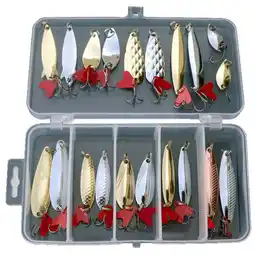 Walmart 20pcs Metal Fishing Lures Spoon Crank Bait Saltwater Tackle Hooks Home Decor Of The Day offer