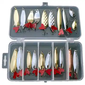 Walmart 20pcs Metal Fishing Lures Spoon Crank Bait Saltwater Tackle Hooks Home Decor Of The Day offer