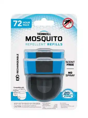 Walmart Thermacell Outdoor Mosquito Repellent 72-Hour Rechargeable Refill offer