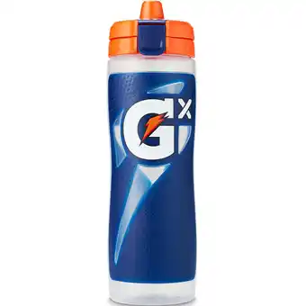 Walmart Gatorade GX Bottle, Refillable Water Bottle, Non Slip, Navy, 30 fl oz offer