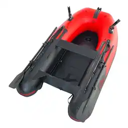 Walmart ALEKO Inflatable Fishing Boat with Aluminum Floor 8.5 ft Red and Black offer