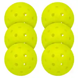 Walmart Franklin Sports X-40 Outdoor Pickleballs - USAPA - Regulation Size - Optic Yellow - 6 Pack - 0.92oz offer
