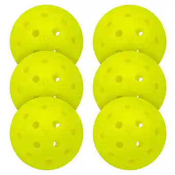 Walmart Franklin Sports X-40 Outdoor Pickleballs - USAPA - Regulation Size - Optic Yellow - 6 Pack - 0.92oz offer
