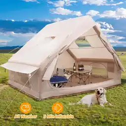 Walmart Emossie 4-6 Person Inflatable Camping Tent with Hand Pump offer