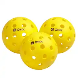 Walmart Recruit by ONIX Pickleball Pure Outdoor Balls (Yellow, 3-Pack), 2.5 lb offer