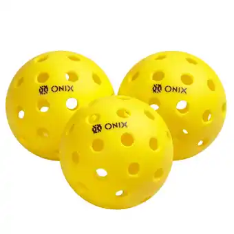 Walmart Recruit by ONIX Pickleball Pure Outdoor Balls (Yellow, 3-Pack), 2.5 lb offer