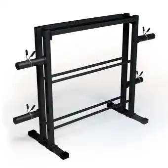 Walmart CAP 3-Tier Storage Rack for Kettlebells, Dumbbells & Olympic Weight Plates offer